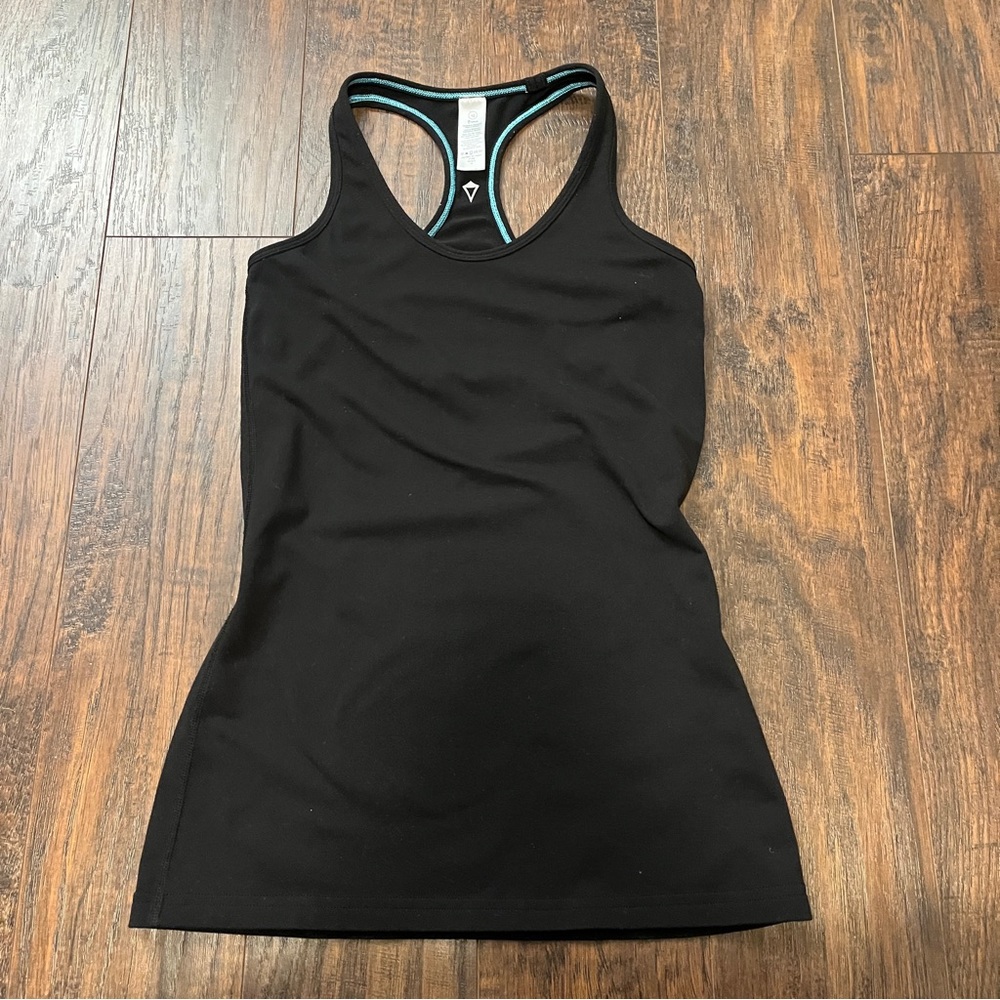 ivivva size 12 black racerback tank